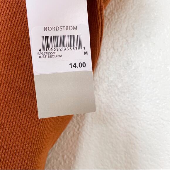 Nordstrom bp. V-Neck Ribbed Thong Bodysuit Size Large - Picture 7 of 10